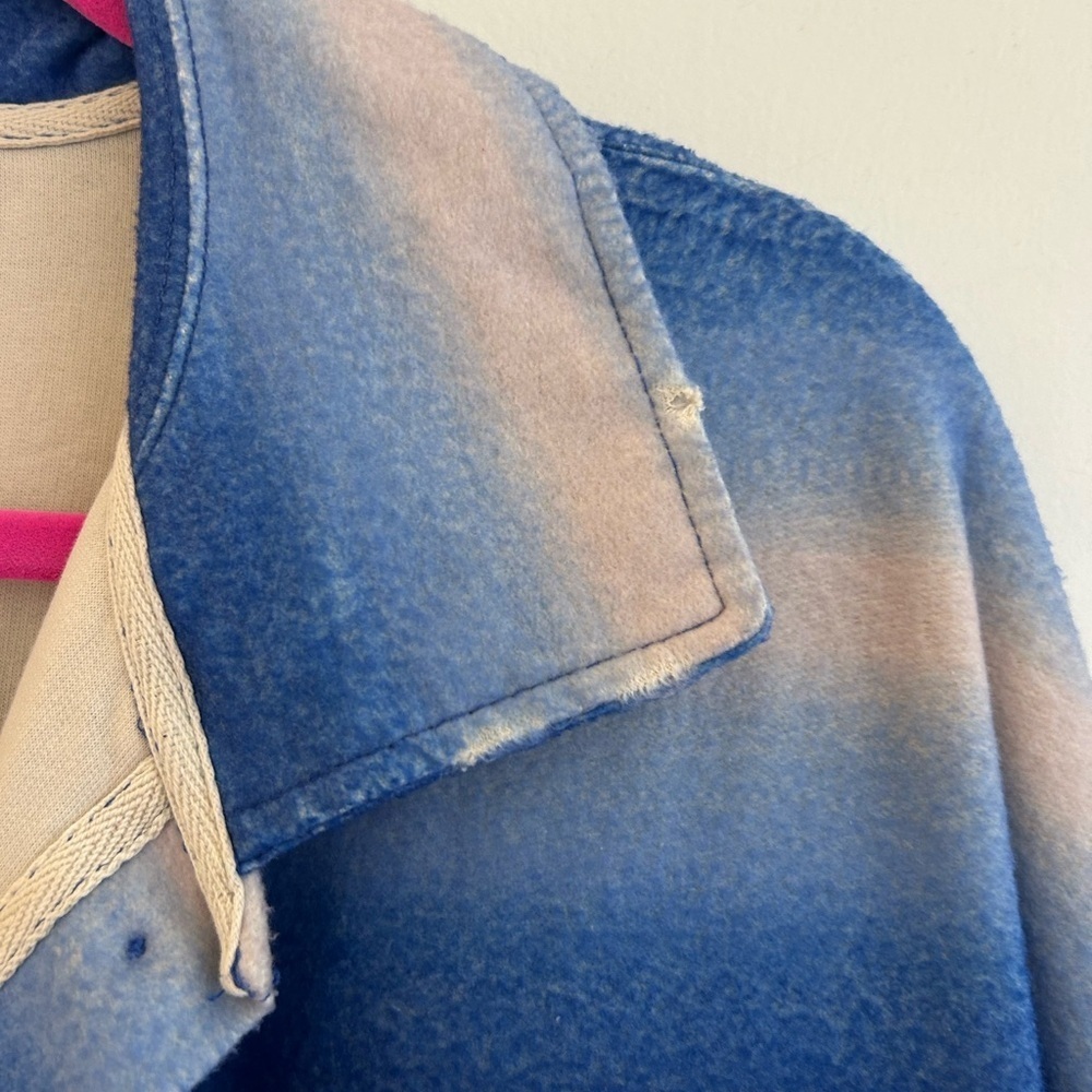 Free people Blue and Cream Knit Jacket - Picture 5 of 7